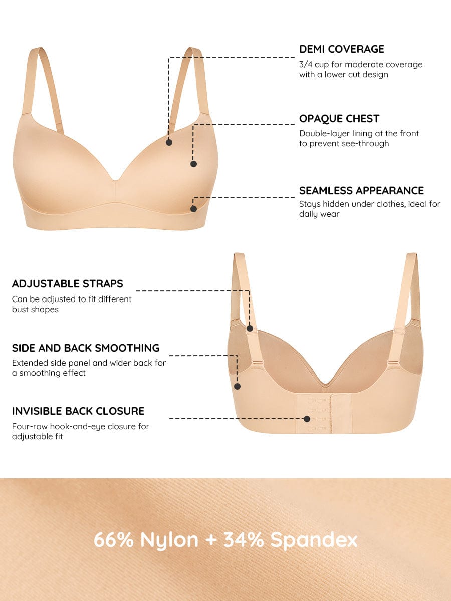 Wireless Push-Up Demi Bralette 2