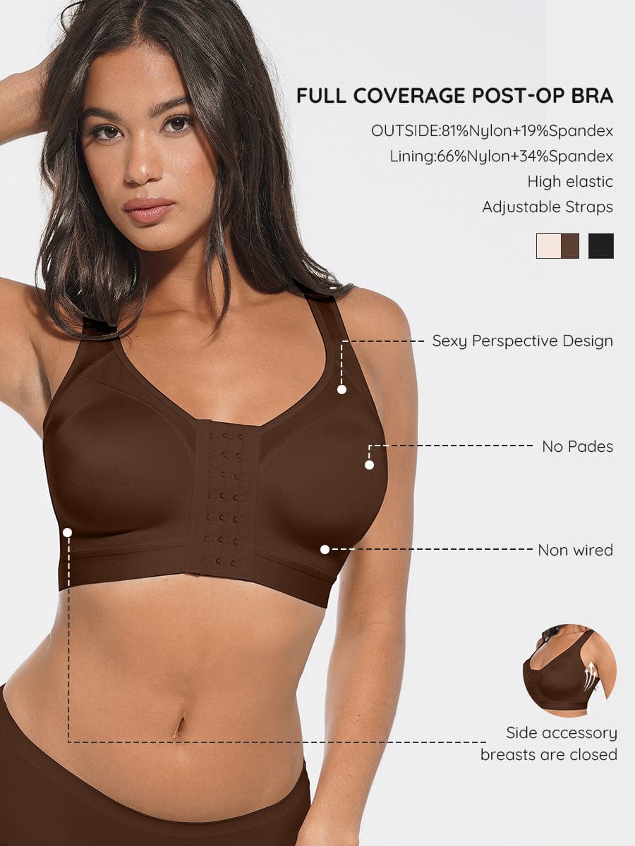 Full Coverage Wireless Post-Surgery Bra 1