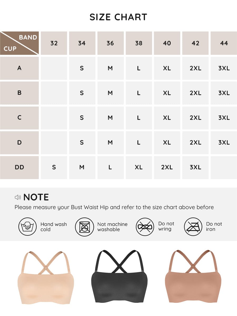 Strapless Anti-Slip Bandeau Bra 16