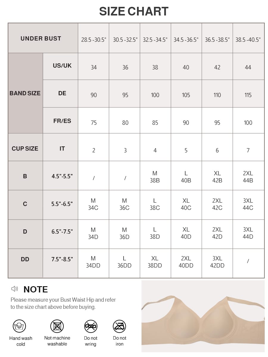 Seamless Wireless T-Shirt Bra for Fuller Busts 6