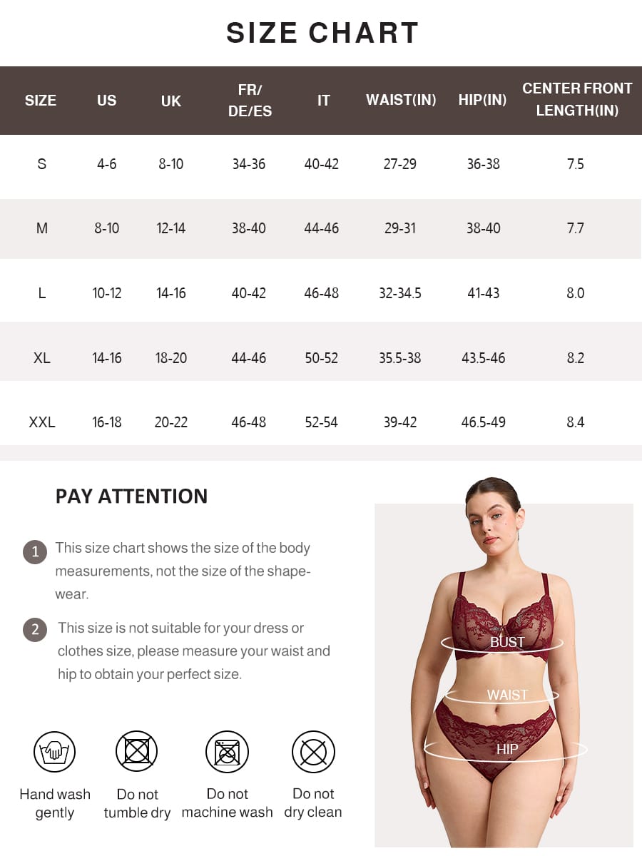 Low-Rise Lace Panties With Antibacterial Cotton Crotch 26