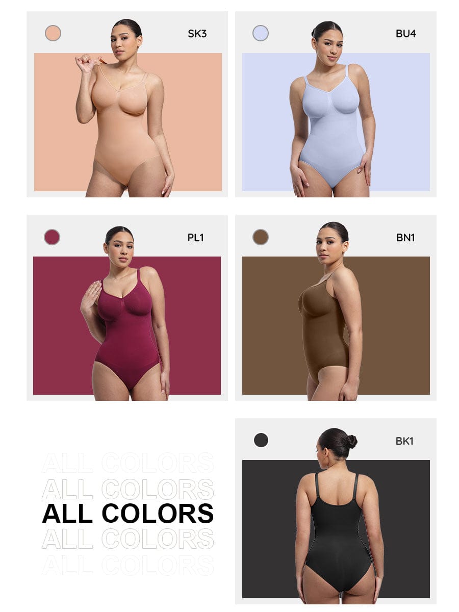 Seamless Chest Support Waist Control Bodysuit 8