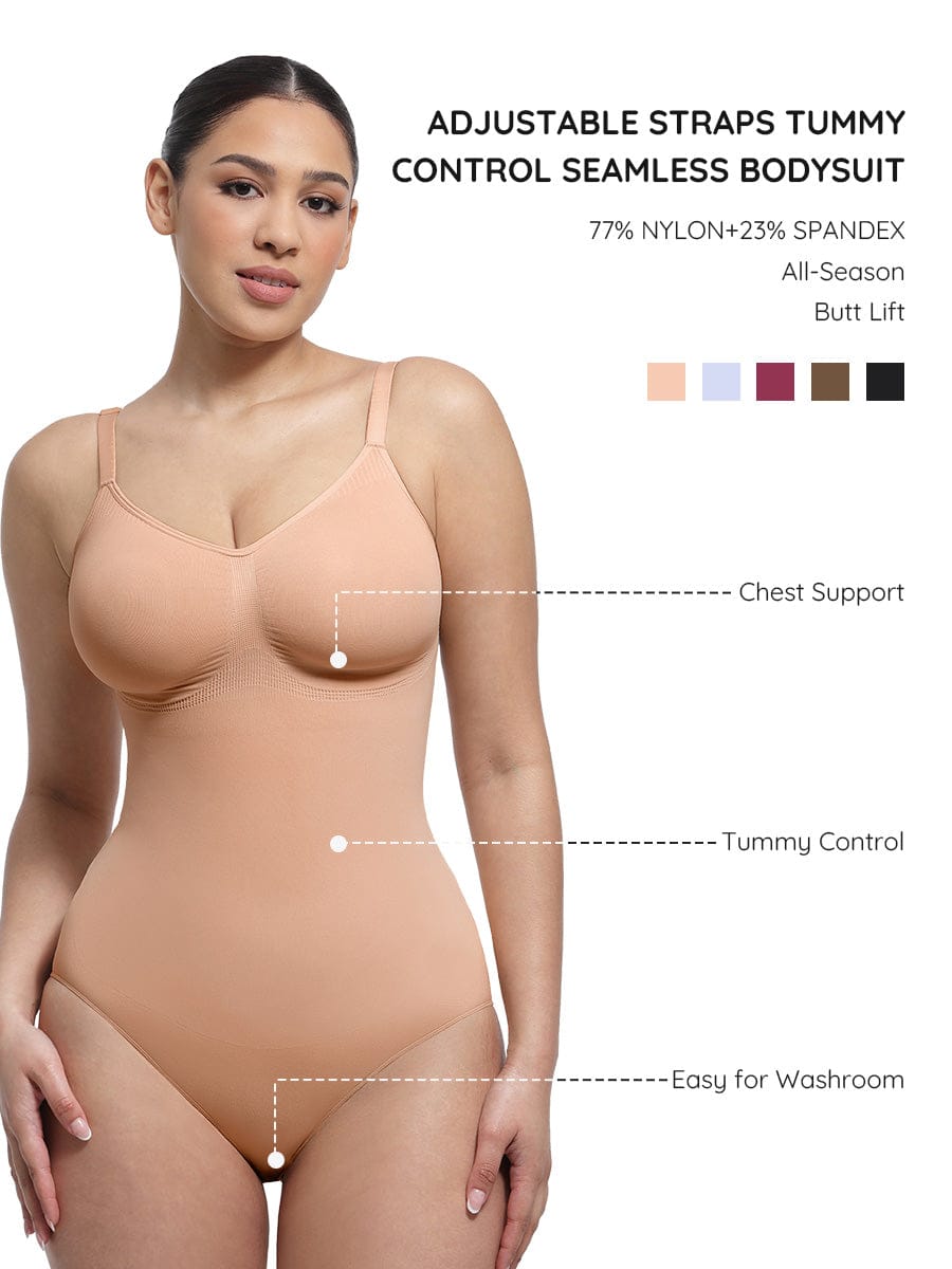 Seamless Chest Support Waist Control Bodysuit 6