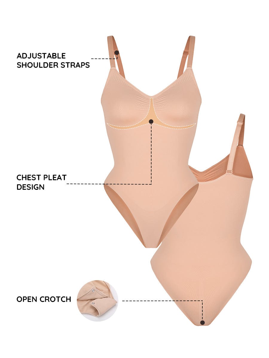 Seamless Chest Support Waist Control Bodysuit 7