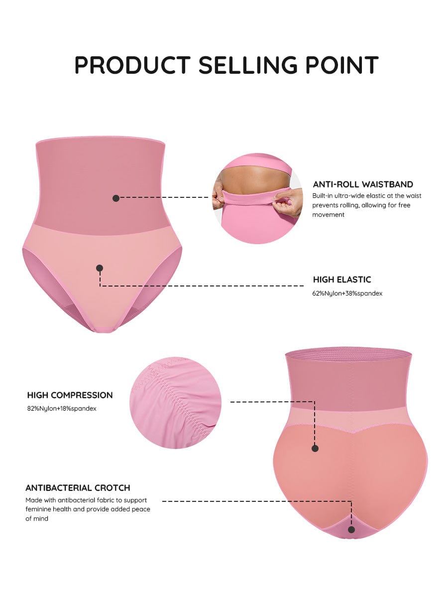 High-Waist Antibacterial Shaping Panties 10