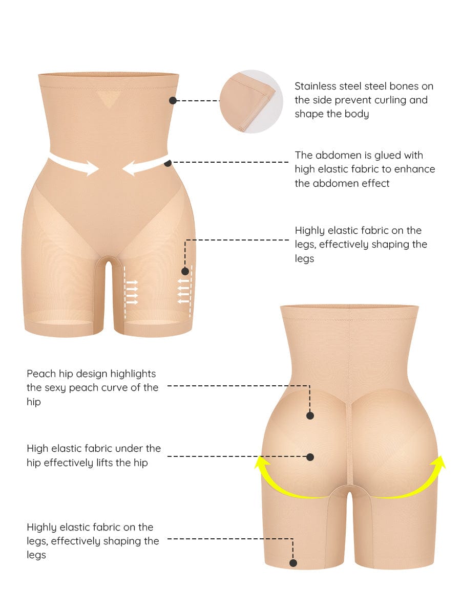 High-Waisted Butt-Lifting Shaper Shorts 3