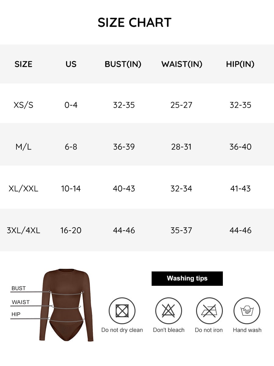 Long Sleeve Tummy Control Bodysuit 8