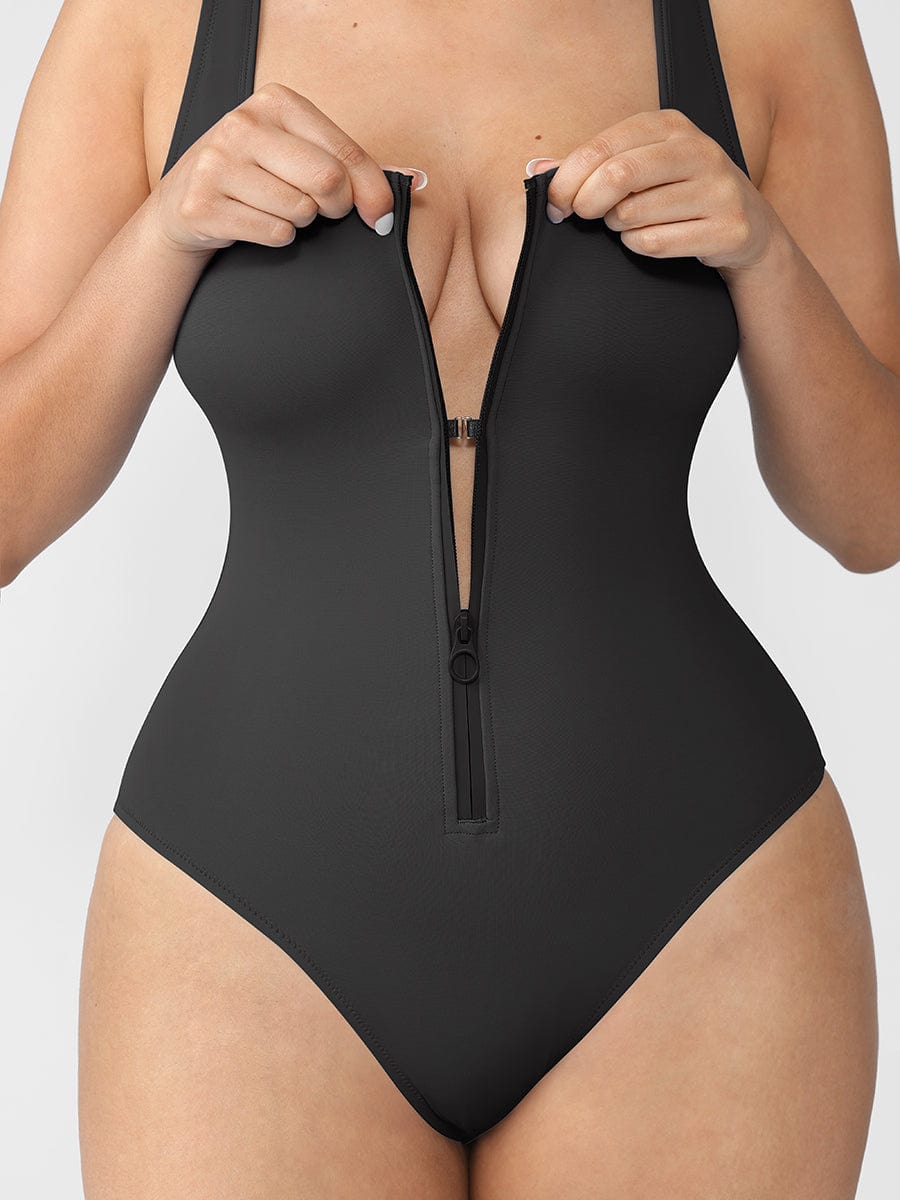 Waist Shaping Tummy Control Swimsuit Blue 5