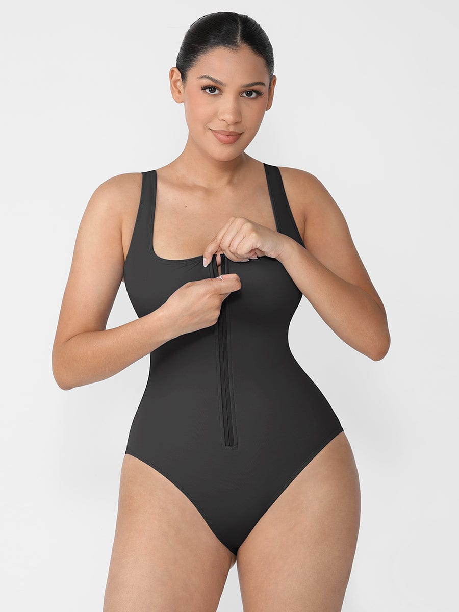 Waist Shaping Tummy Control Swimsuit Blue 4