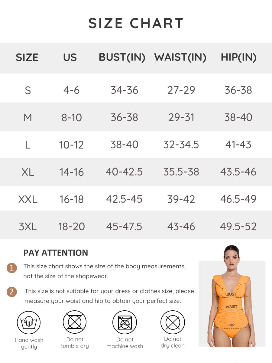 Ruffled V-Neck Lace-Up One-Piece Swimsuit 13
