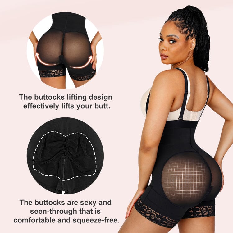 Lace Latex Buttocks-Lifting Shapewear 7