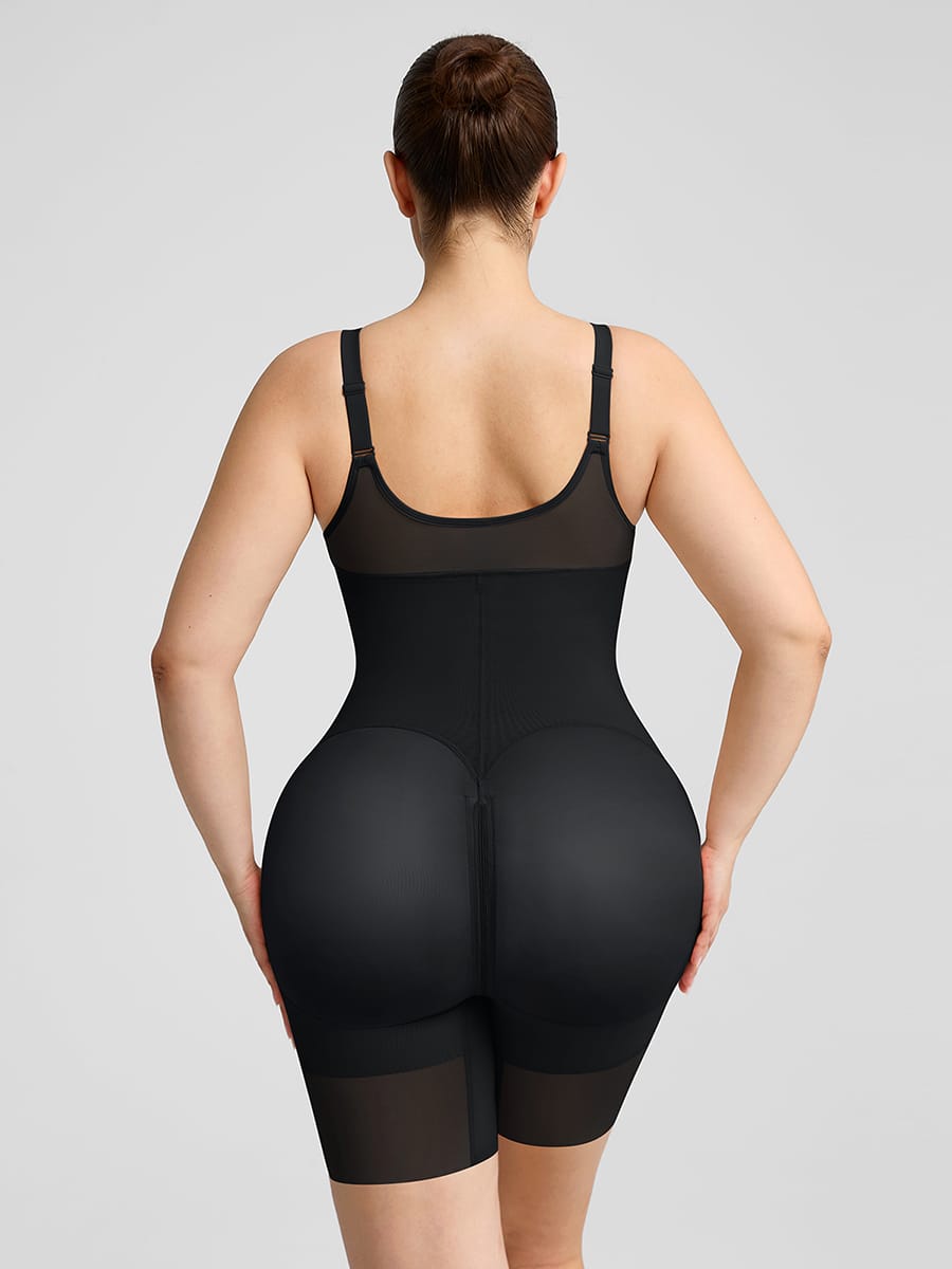 Fajas Colombianas Full Bust Compression Body Shaper Beige 6