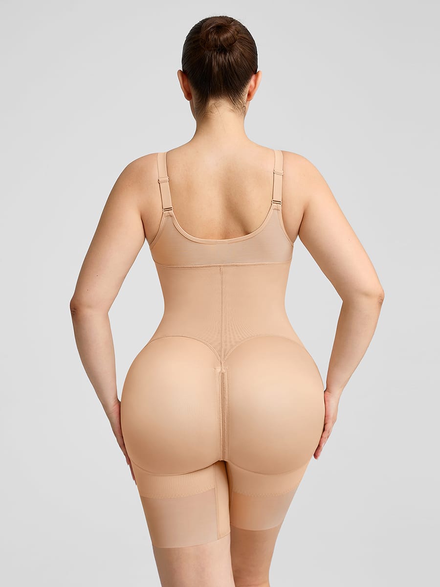Fajas Colombianas Full Bust Compression Body Shaper Black 2