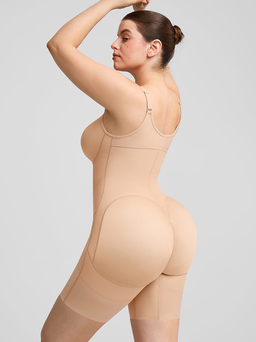 Fajas Colombianas Full Bust Compression Body Shaper Black 4