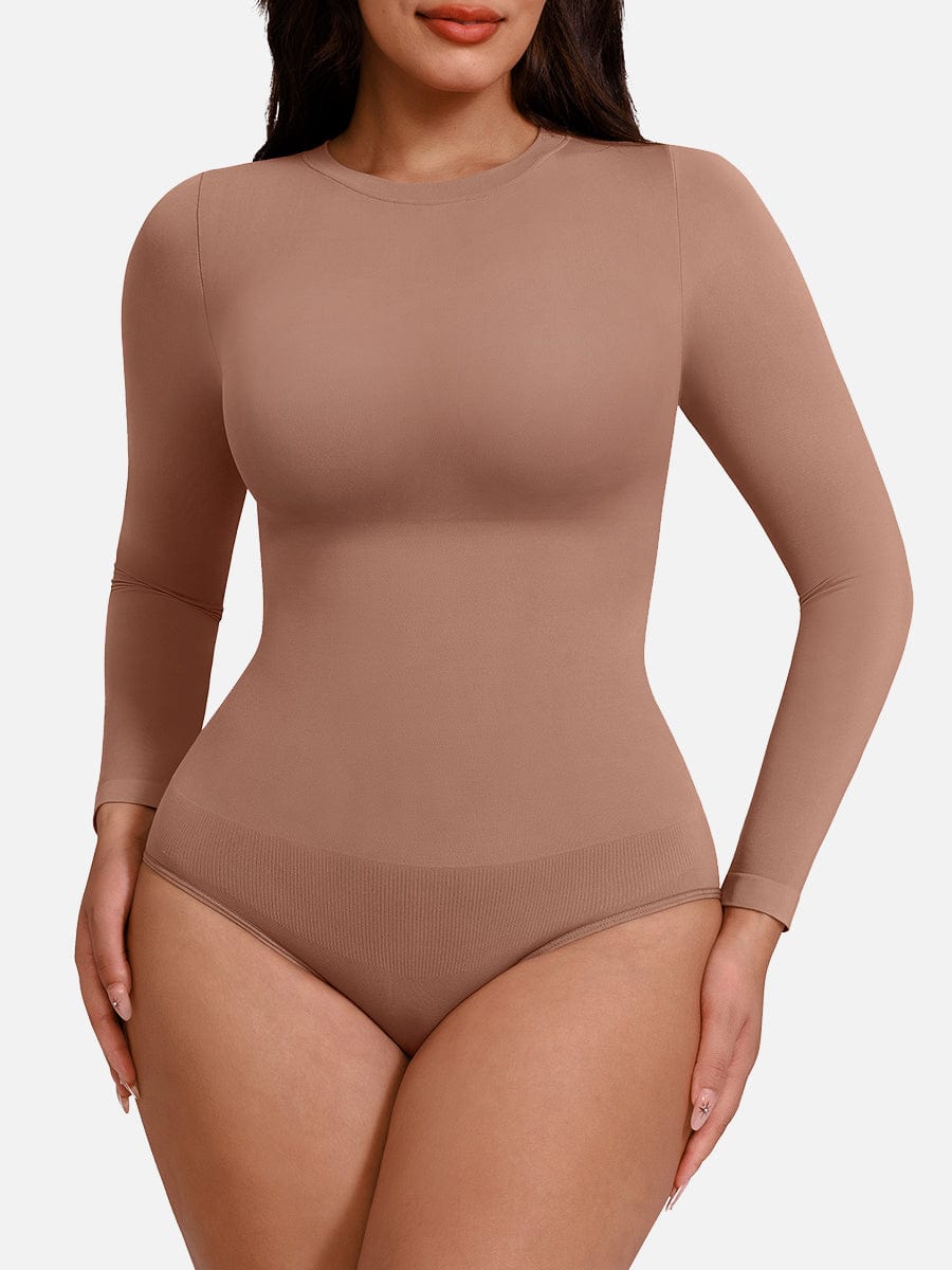 Long Sleeve Tummy Control Bodysuit 1