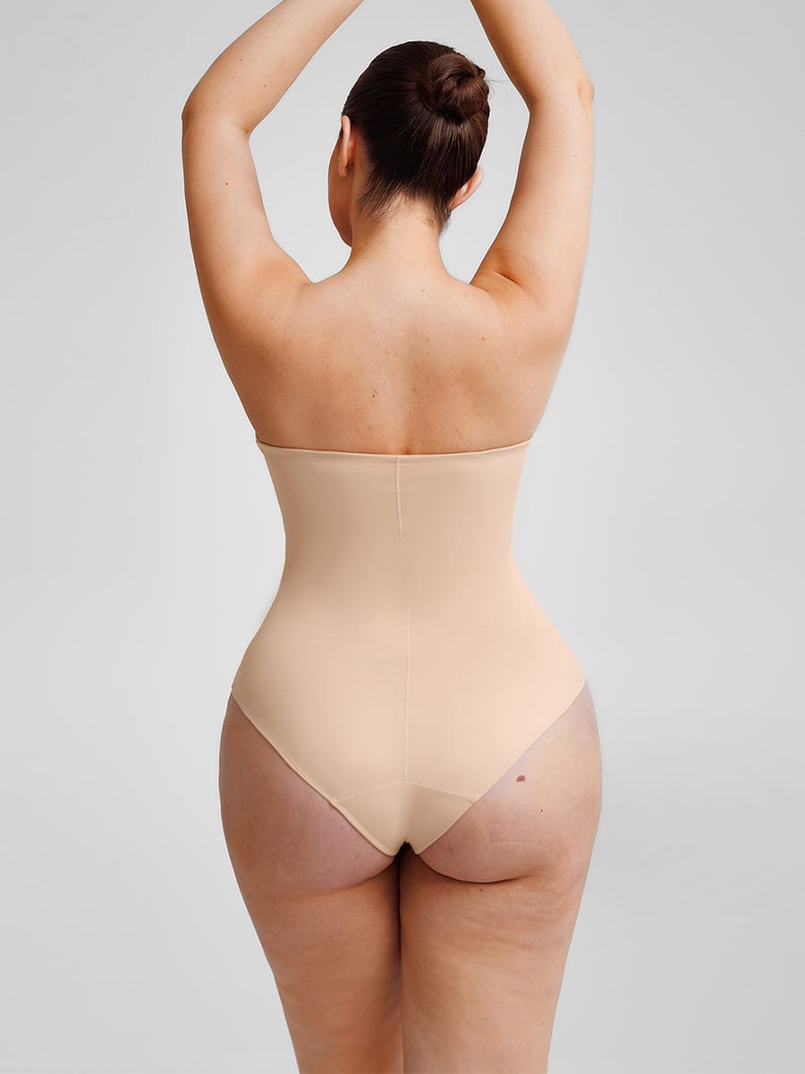 Seamless Underwire Half Cup Bodysuit With Removable Pads 24