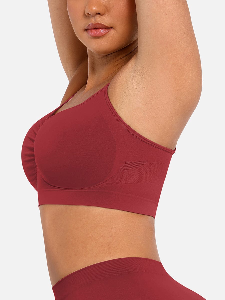 Wireless Supportive Shaping Bra Light Green 1