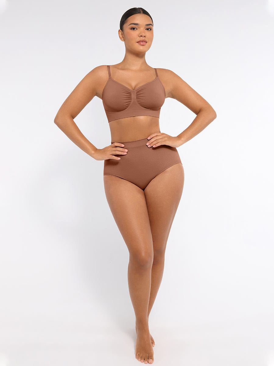 Wireless Supportive Shaping Bra Red 6