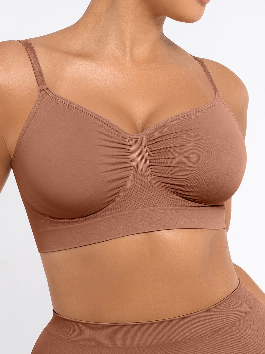 Wireless Supportive Shaping Bra Red 2