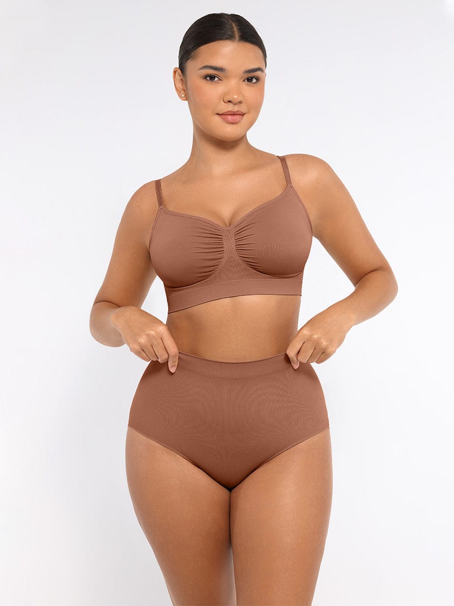Wireless Supportive Shaping Bra Red 4