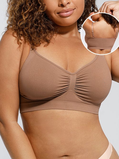 Wireless Supportive Shaping Bra Dark Skin 2