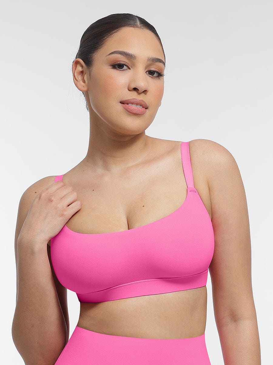 Everyday Adjustable Strap Bralette Pink 2