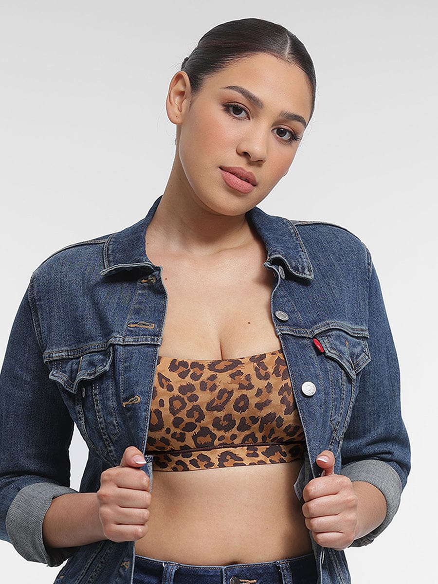 Everyday Adjustable Strap Bralette Leopard Brown 8
