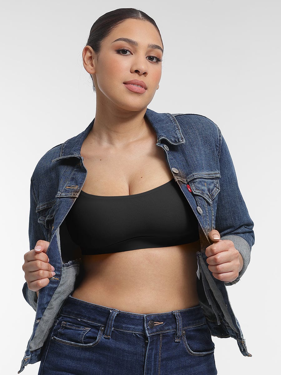 Everyday Adjustable Strap Bralette Dark Brown 2