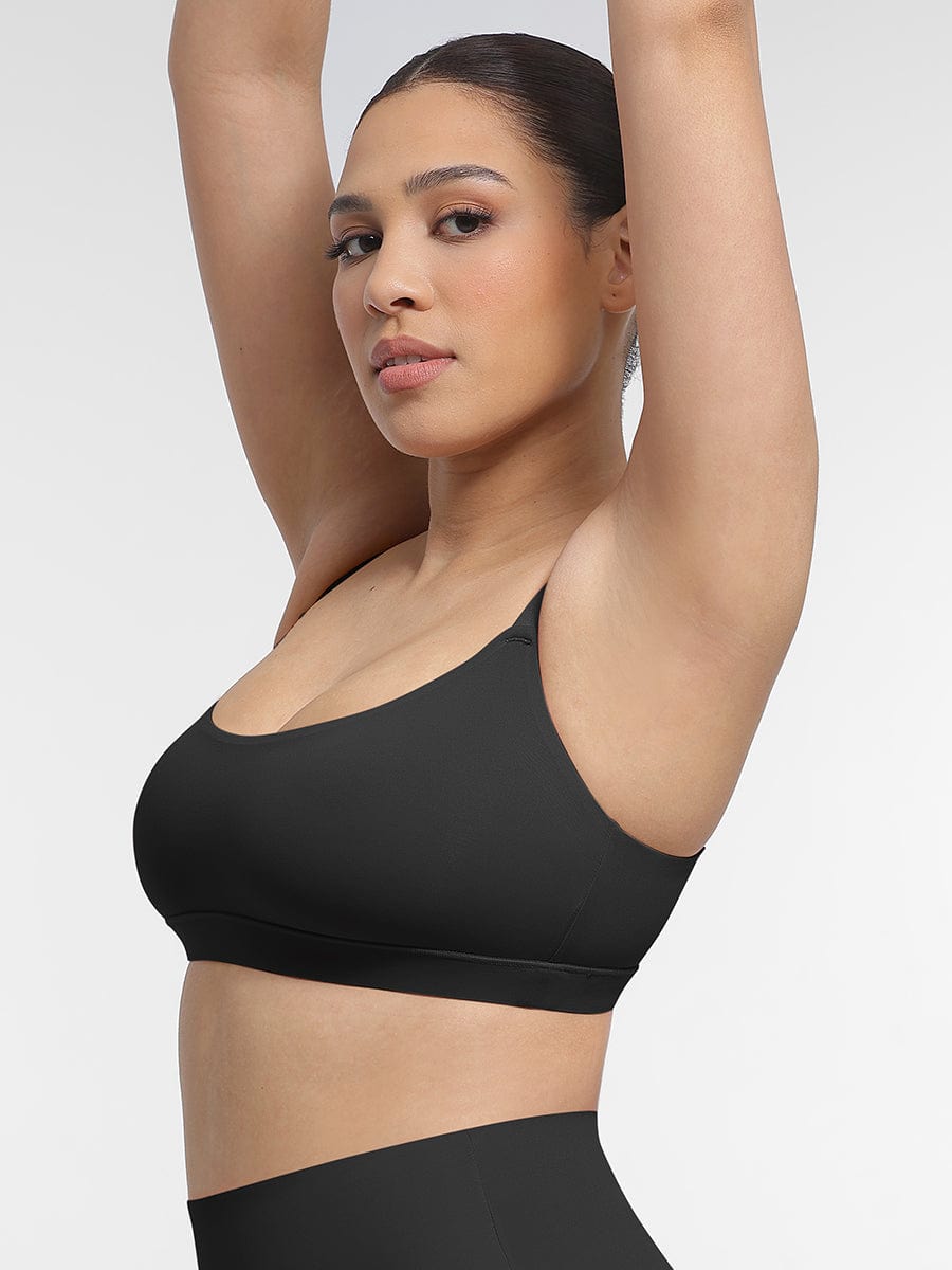 Everyday Adjustable Strap Bralette Black 4