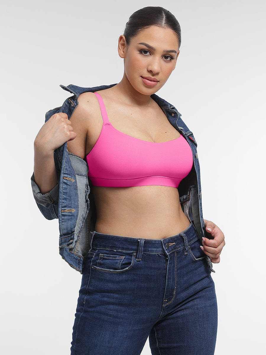 Everyday Adjustable Strap Bralette Pink 8