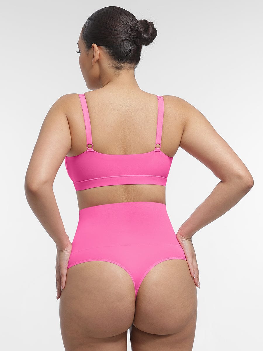 Everyday Adjustable Strap Bralette Pink 7