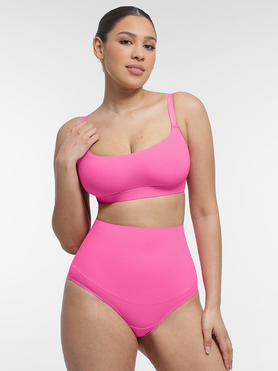 Everyday Adjustable Strap Bralette Pink 5