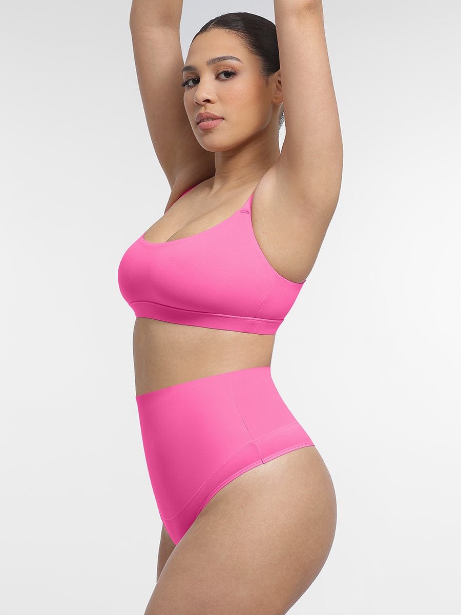Everyday Adjustable Strap Bralette Pink 6