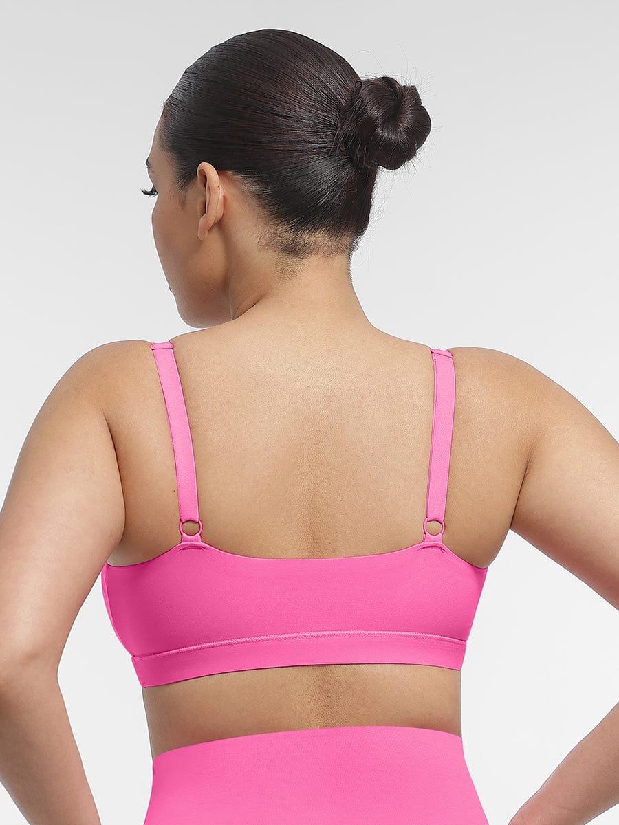 Everyday Adjustable Strap Bralette Pink 4