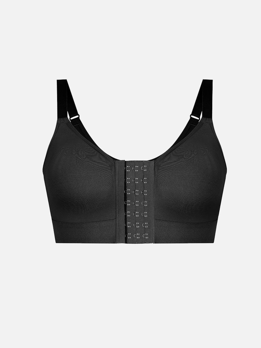 Post-Surgery Full Coverage Front Closure Bra Black 5