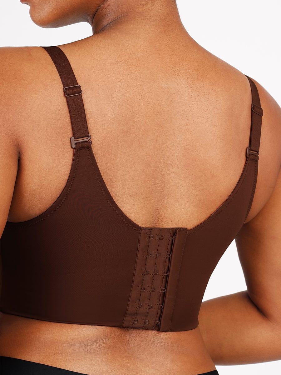 Underwire Push-Up Full Coverage Bra Dark Brown 7
