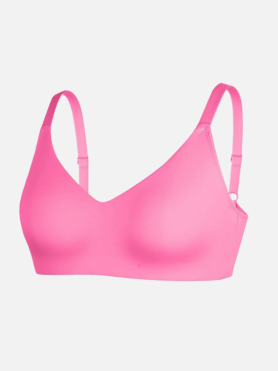 Seamless V-Neck Underarm-Smoothing Bralette Black 7