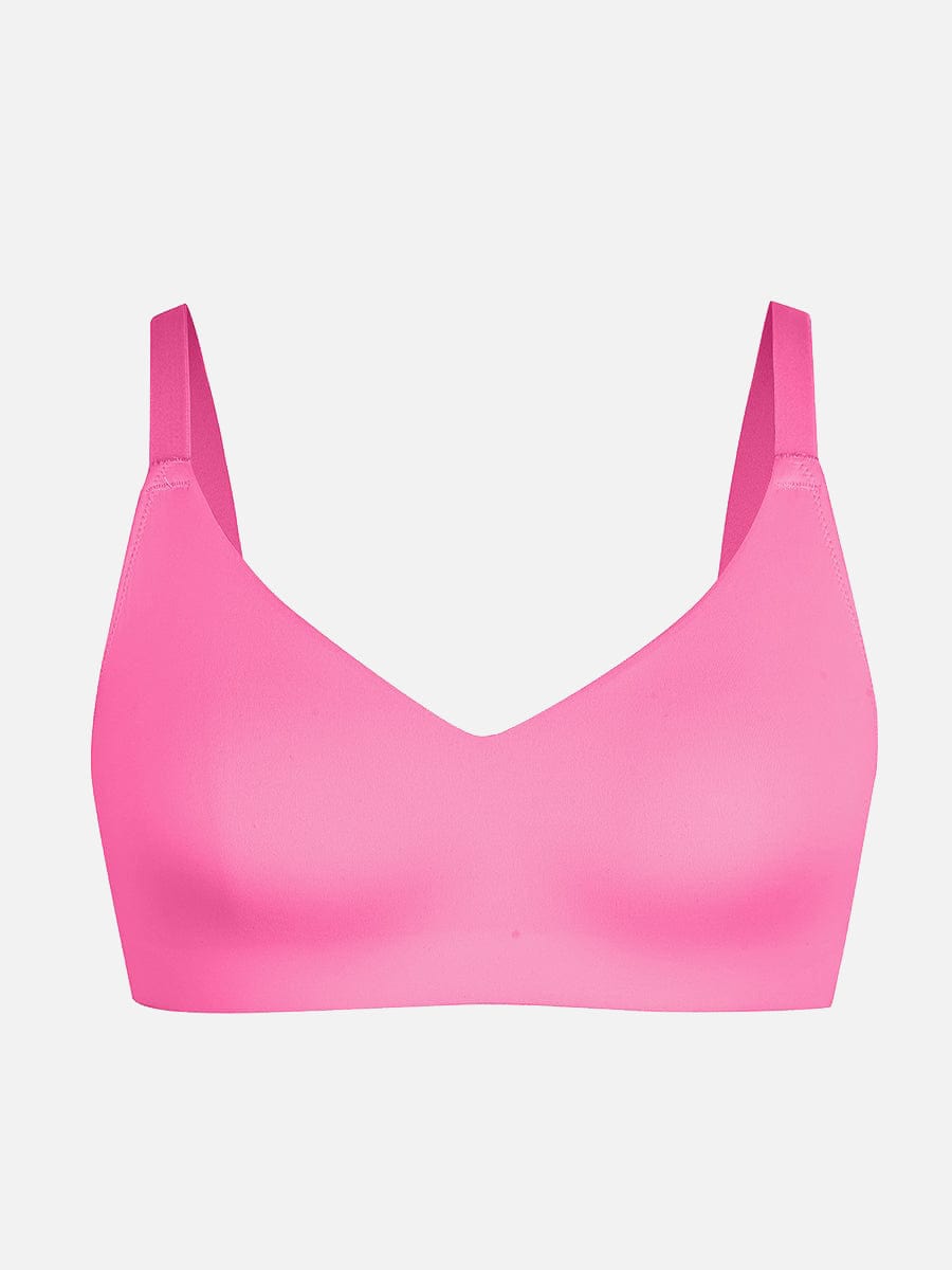 Seamless V-Neck Underarm-Smoothing Bralette Black 6