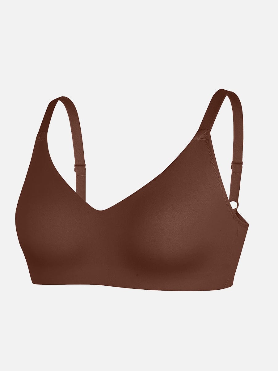 Seamless V-Neck Underarm-Smoothing Bralette 2