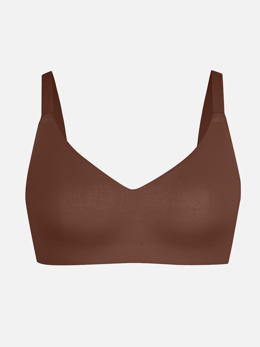 Seamless V-Neck Underarm-Smoothing Bralette 1