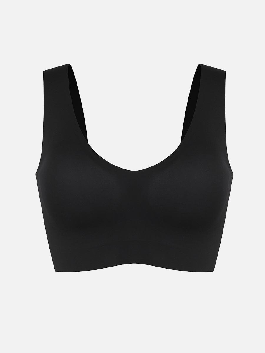 Fitted V-Neck Seamless Bra Tank Top Light Skin 5
