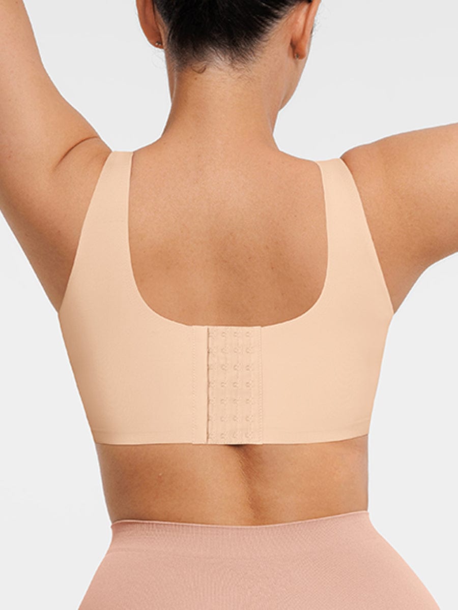 Fitted V-Neck Seamless Bra Tank Top 6