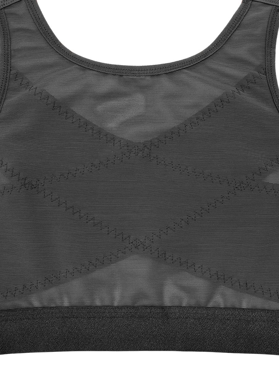 Full Coverage Wireless Post-Surgery Bra Black 4