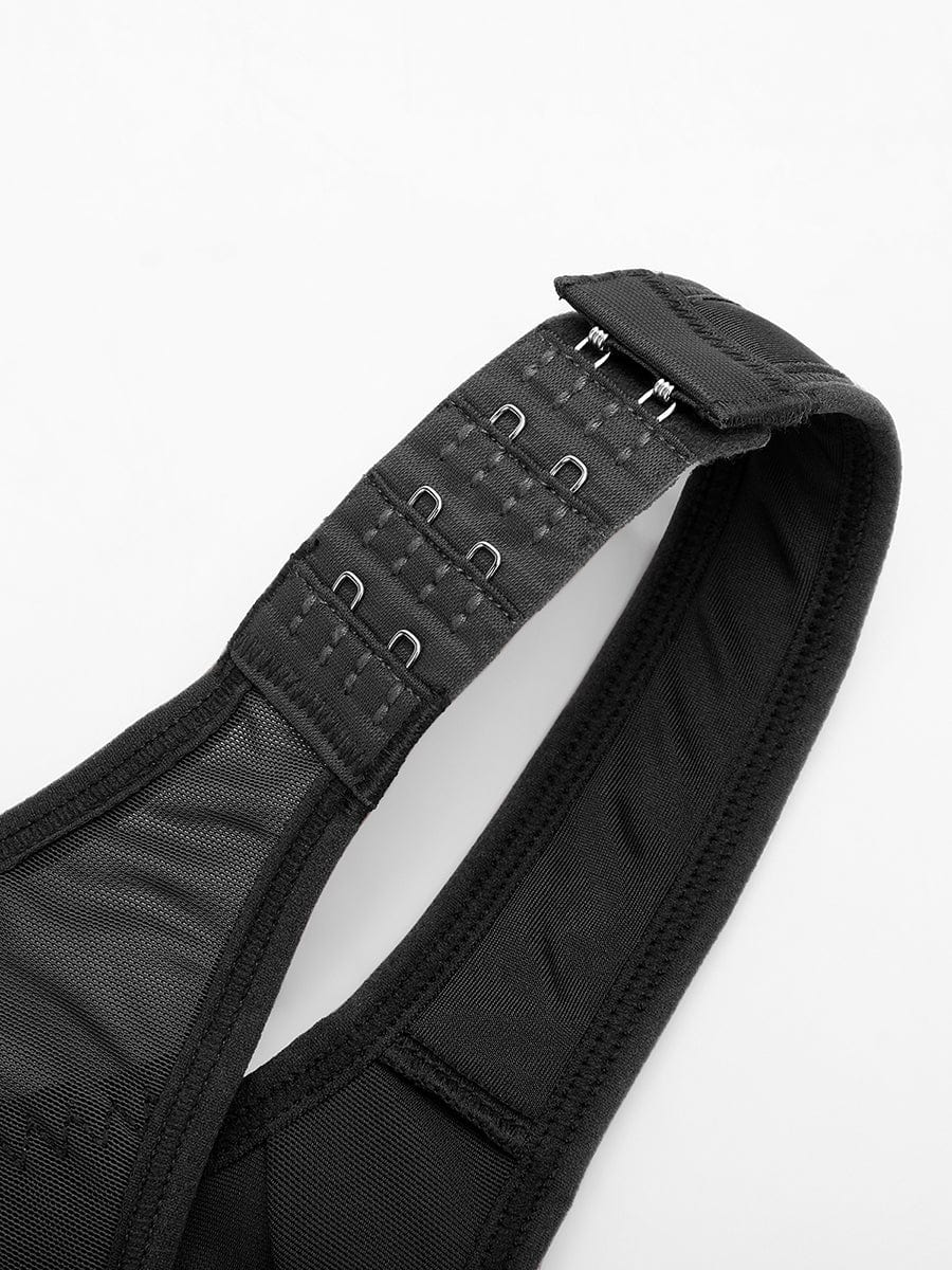 Full Coverage Wireless Post-Surgery Bra Black 5