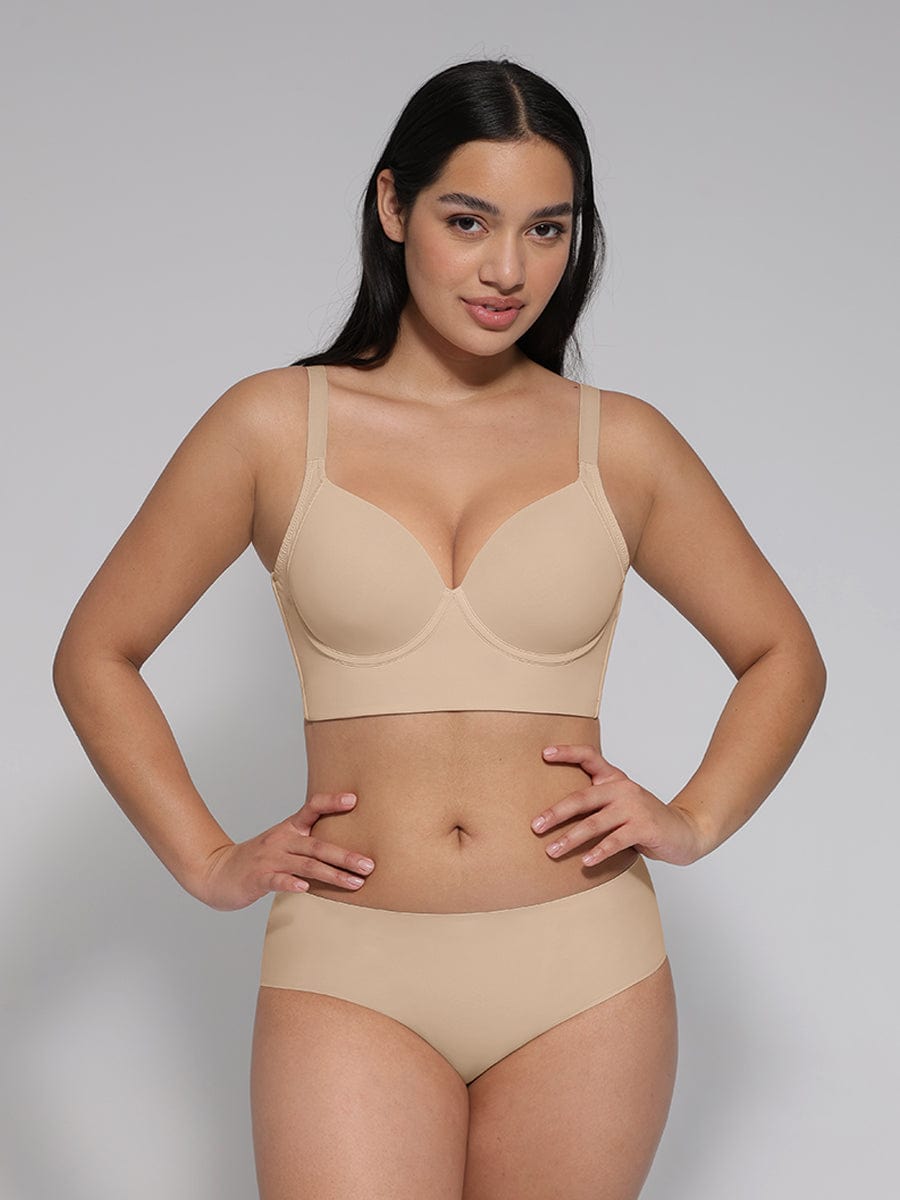 Underwire Push-Up Full Coverage Back-Smoothing Bra Light Skin 4
