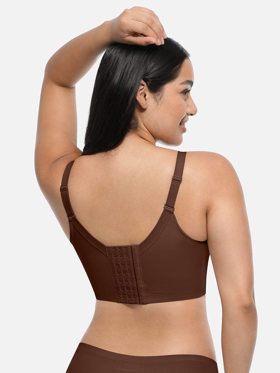 Underwire Push-Up Full Coverage Bra Dark Brown 2