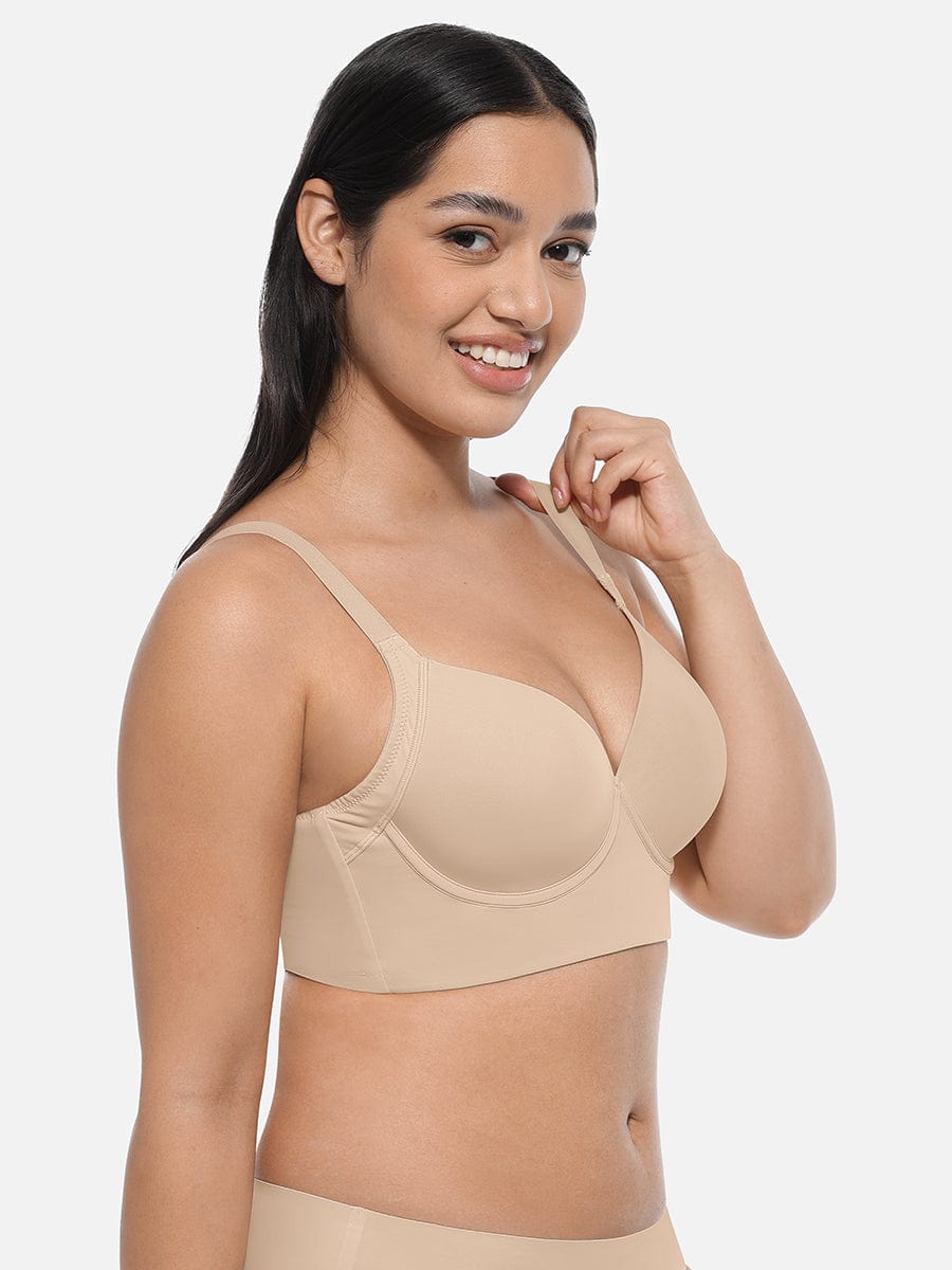 Underwire Push-Up Full Coverage Back-Smoothing Bra Light Skin 3