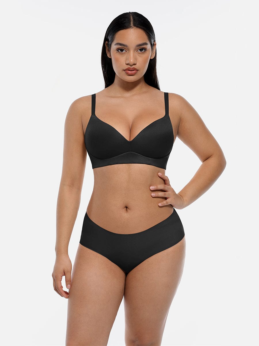 Wireless Push-Up Demi Bralette Black 6