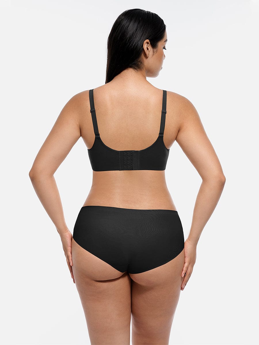 Wireless Push-Up Demi Bralette Black 8