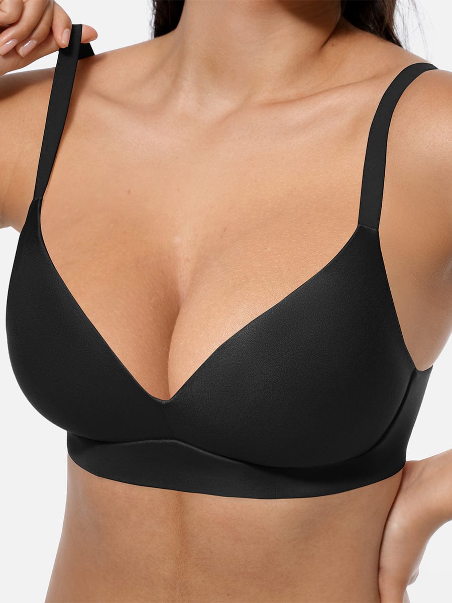 Wireless Push-Up Demi Bralette Black 4